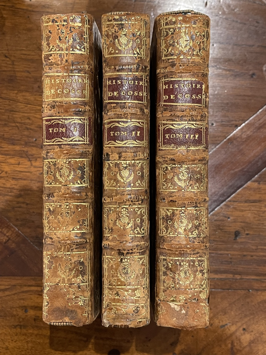 History Of Scotland, 3 Volumes, 18th Century, Leather-bound