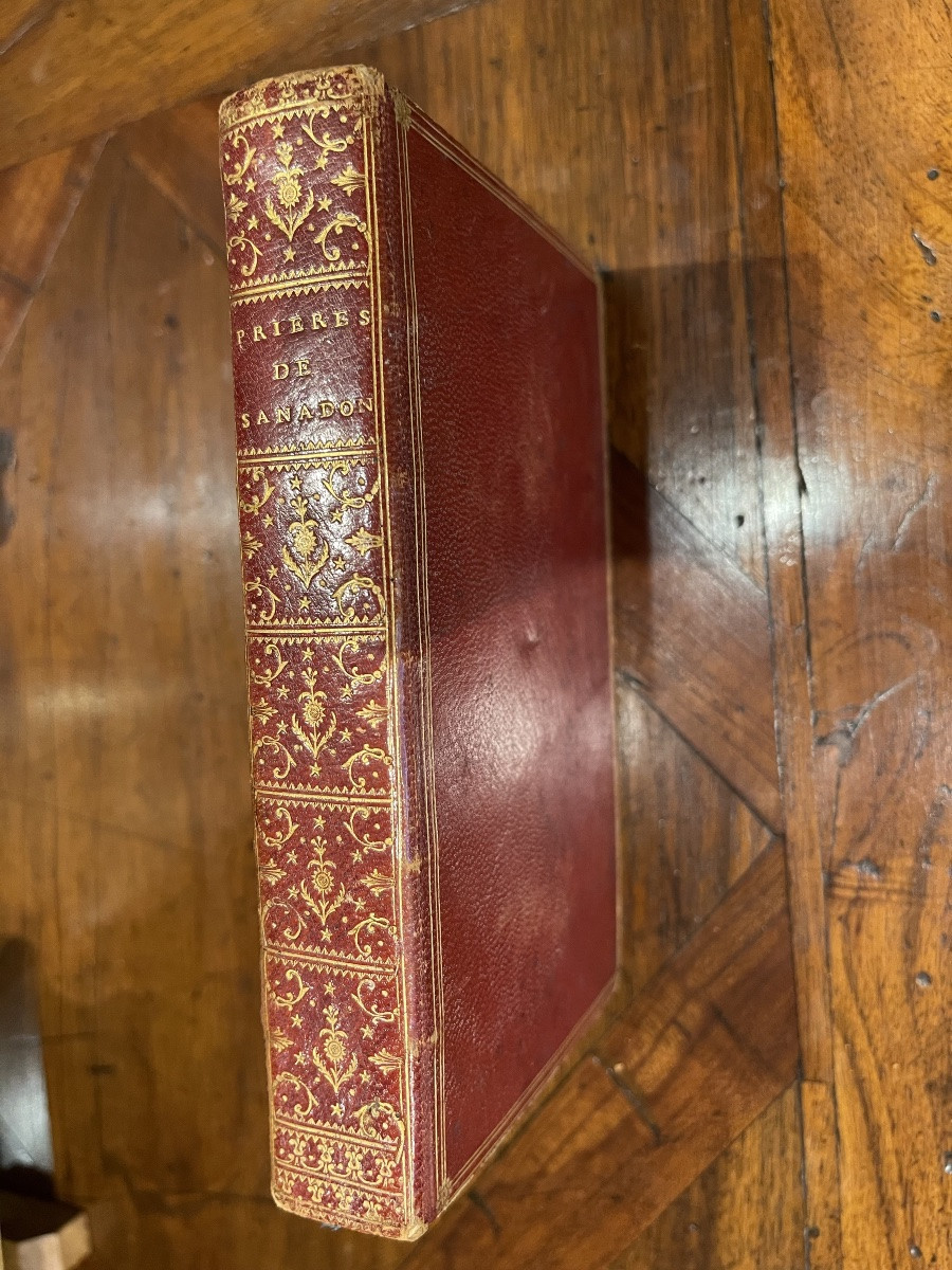 Book Bound By Delorme Le Jeune, Prayers And Christian Instructions By Sanadon, 1767-photo-2
