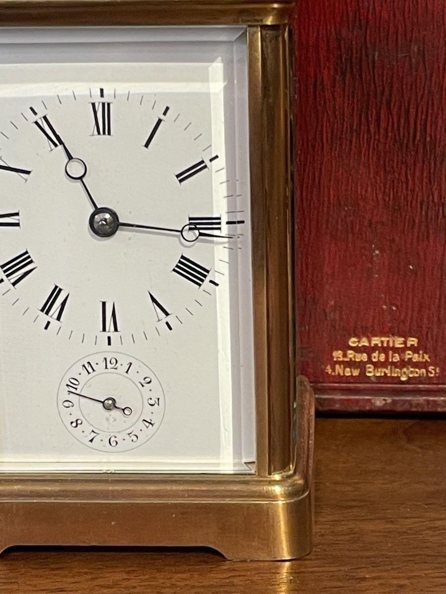 Officer's Clock And Its Cartier Case 