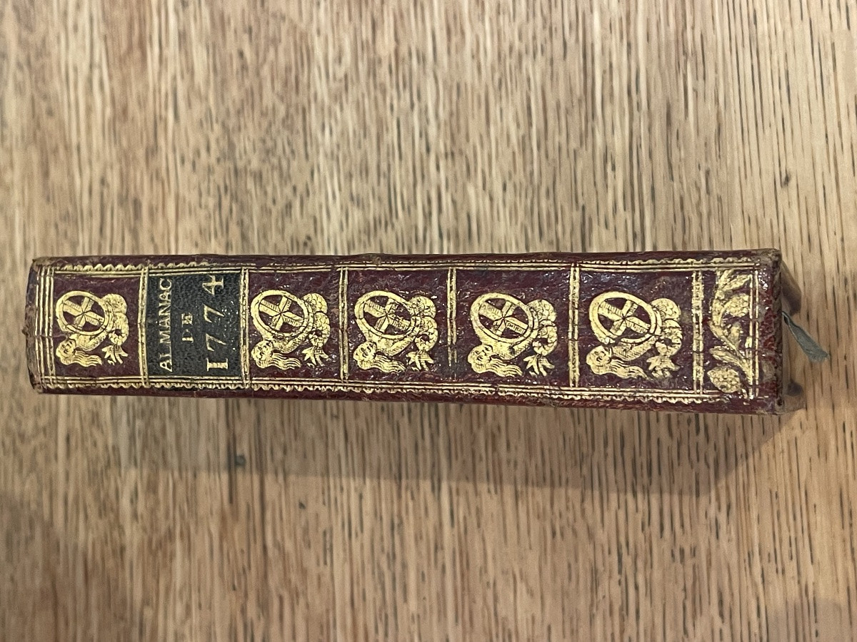 Almanach de Marseille 1774  livre XVIII ème -photo-1