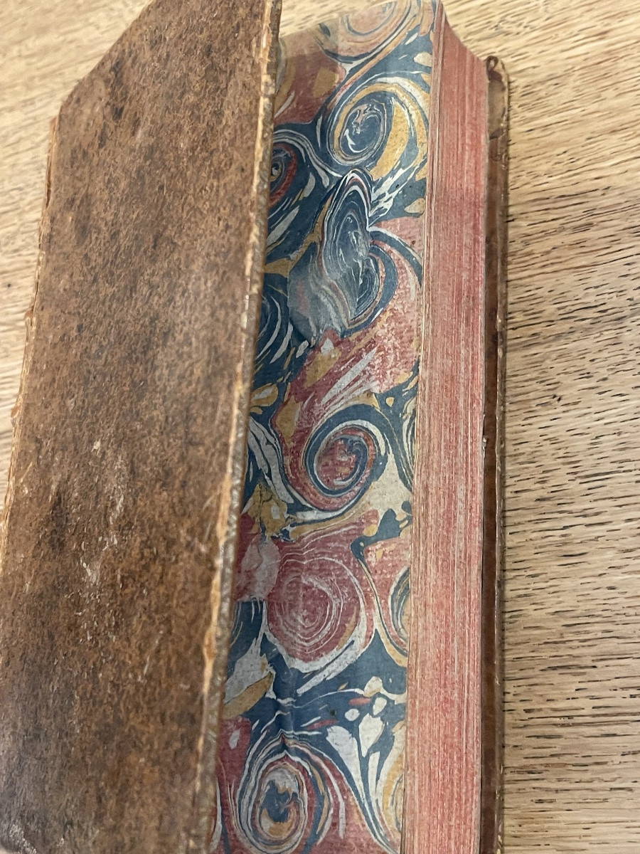 Royal Almanac, Year Vi, Estimated 1760, Spine With Fleur-de-lis, 1 Volume-photo-4