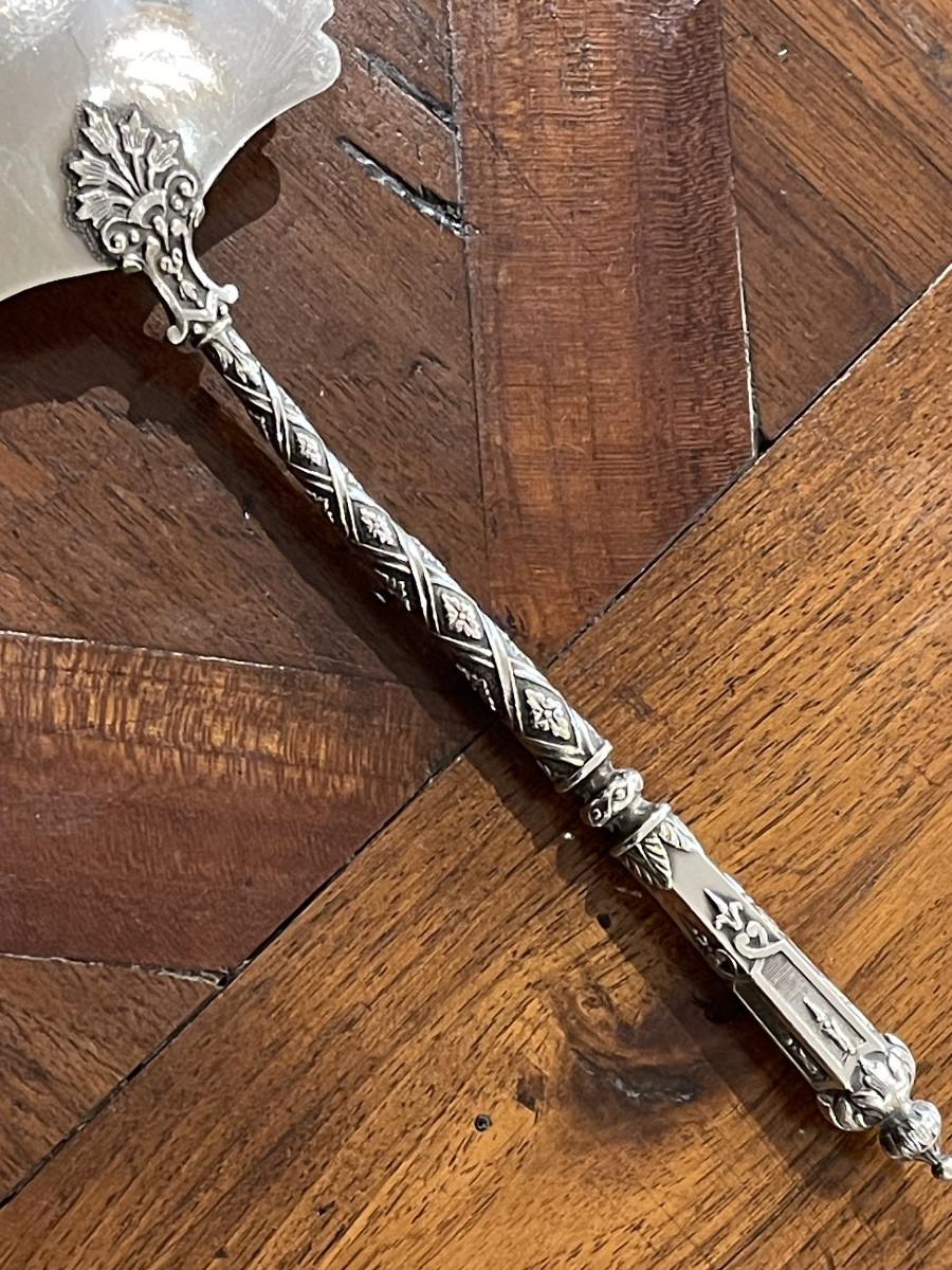 Pelle à fraises argent massif XIX ème-photo-1