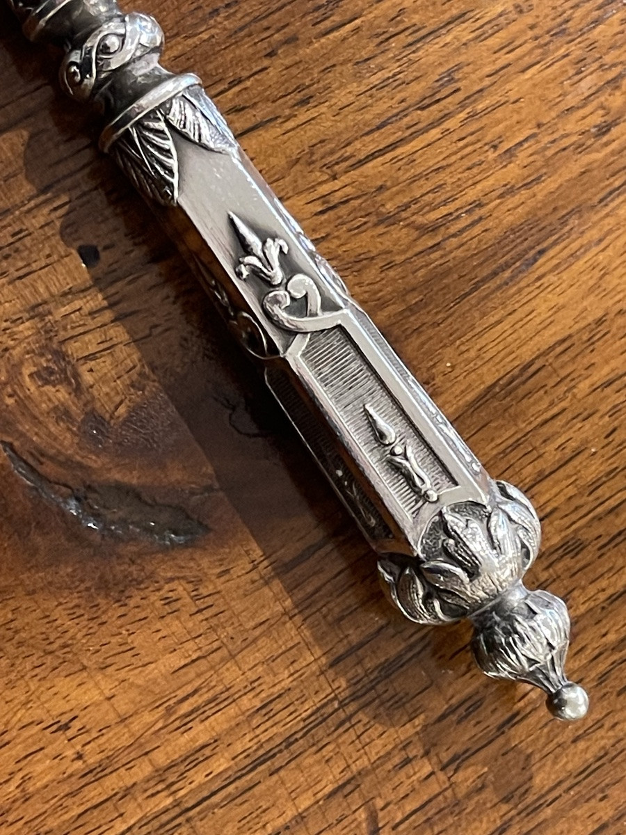 Pelle à fraises argent massif XIX ème-photo-2