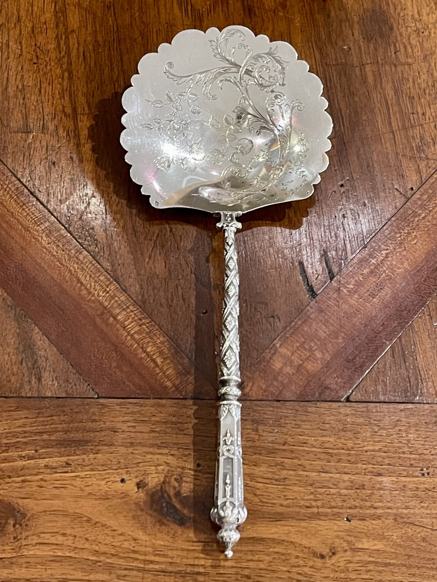 Pelle à fraises argent massif XIX ème