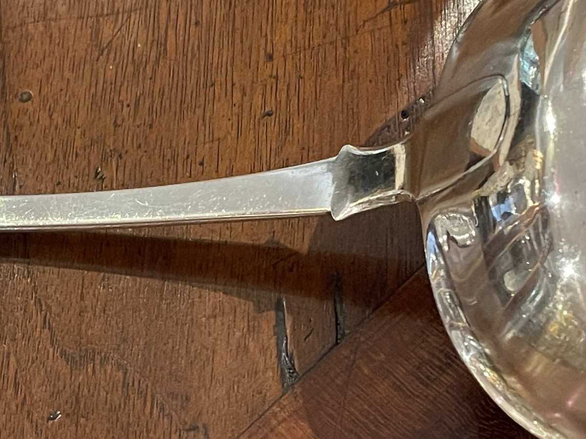 Louche argent massif Russie XIX ème modèle uni plat-photo-1