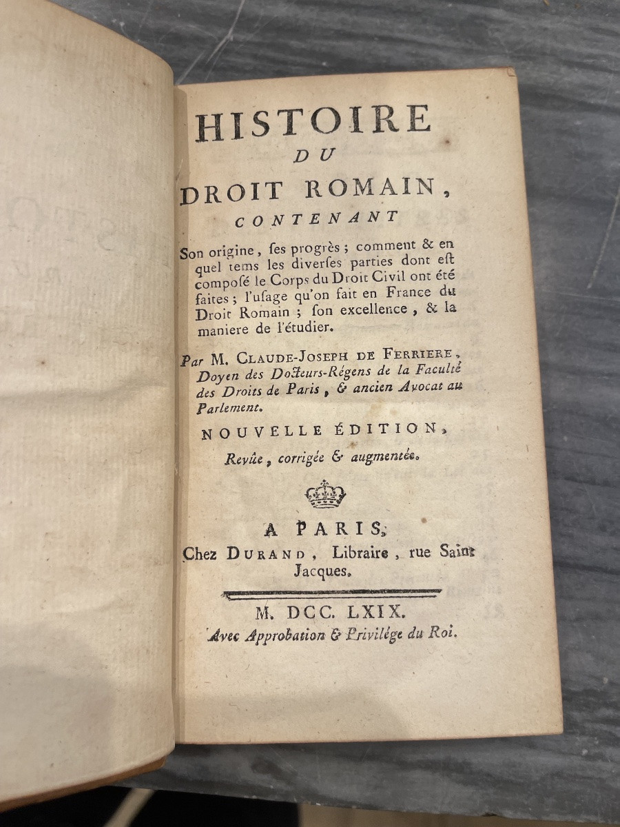 Nouvelle traduction des intitutes de l’Empereur Justinien et droit romain 7 vol-photo-1