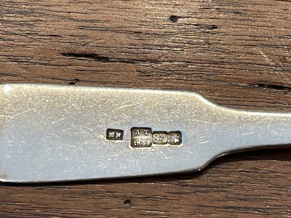 Petites cuillères argent massif Russie par 11-photo-2