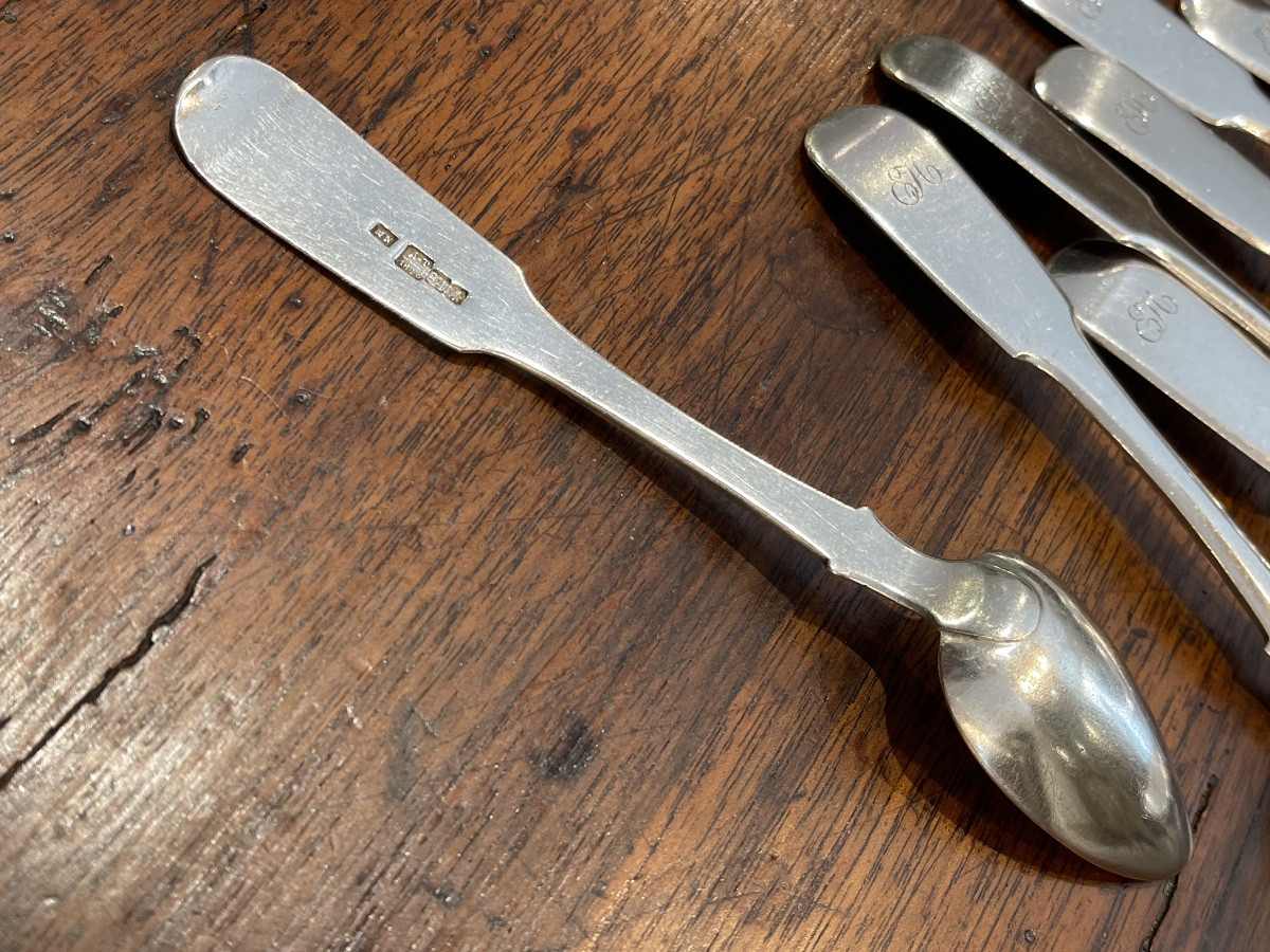 Petites cuillères argent massif Russie par 11-photo-1