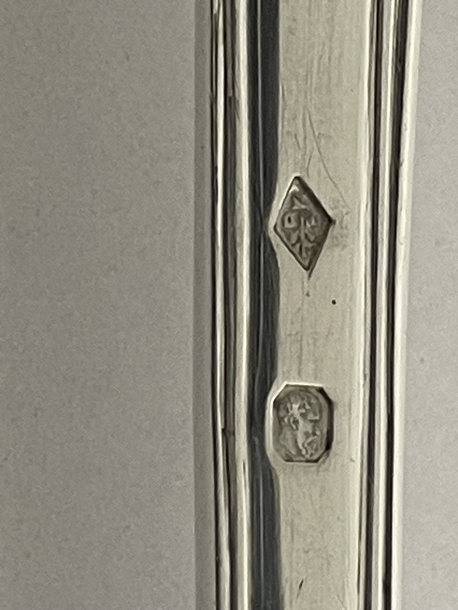 Old Fashioned Silver Stew Spoon Filet Model-photo-2