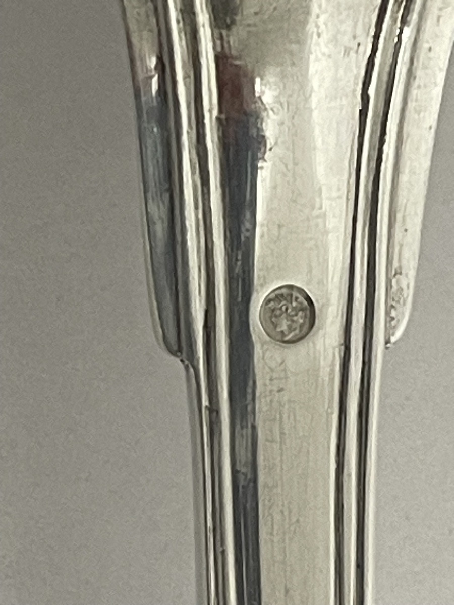 Old Fashioned Silver Stew Spoon Filet Model-photo-1