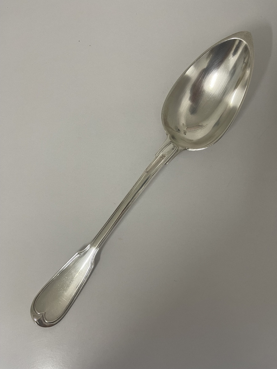 Old Fashioned Silver Stew Spoon Filet Model