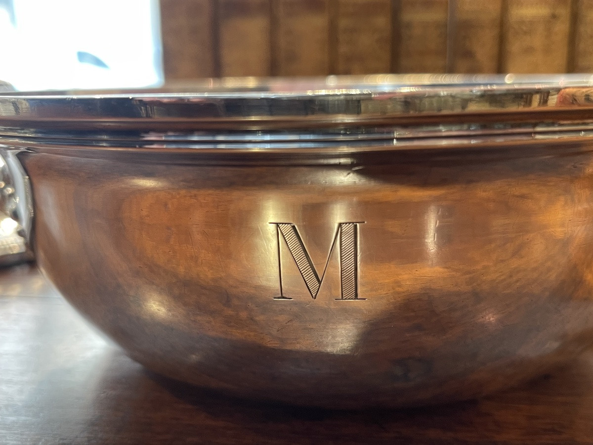 Légumier couvert en argent minerve XIX ème style Louis XVI  perles orfèvre Doyen-photo-5