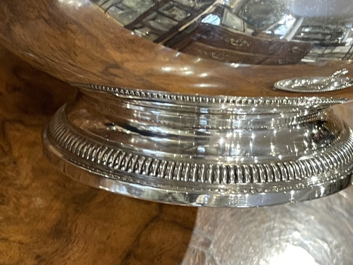 Louis XVI Style Minerve Silver Sugar Bowl-photo-2