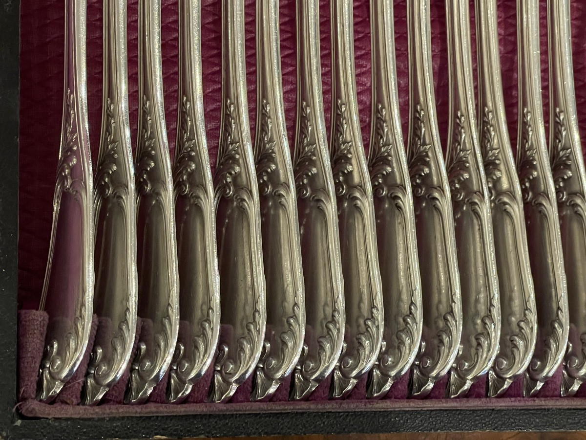 Ménagère Argent minerve style Louis XV Henri Soufflot-photo-6