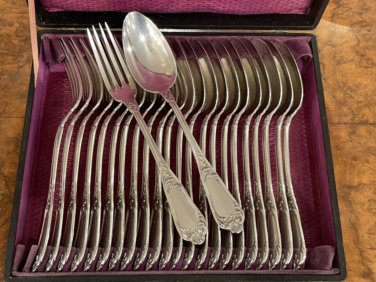 Ménagère Argent minerve style Louis XV Henri Soufflot