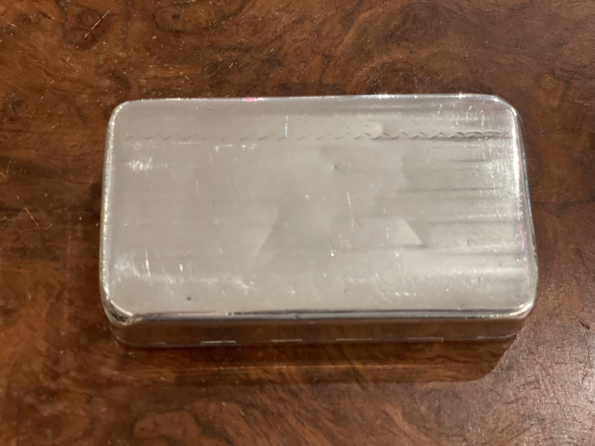 Grande tabatière ou boîte en argent Minerve 158gr-photo-4