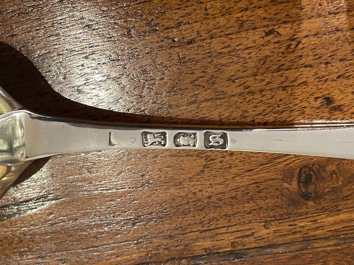 Silver 18th Century 4 Large Berry Spoons Silversmith William Fearn London. Berry Spoon-photo-3