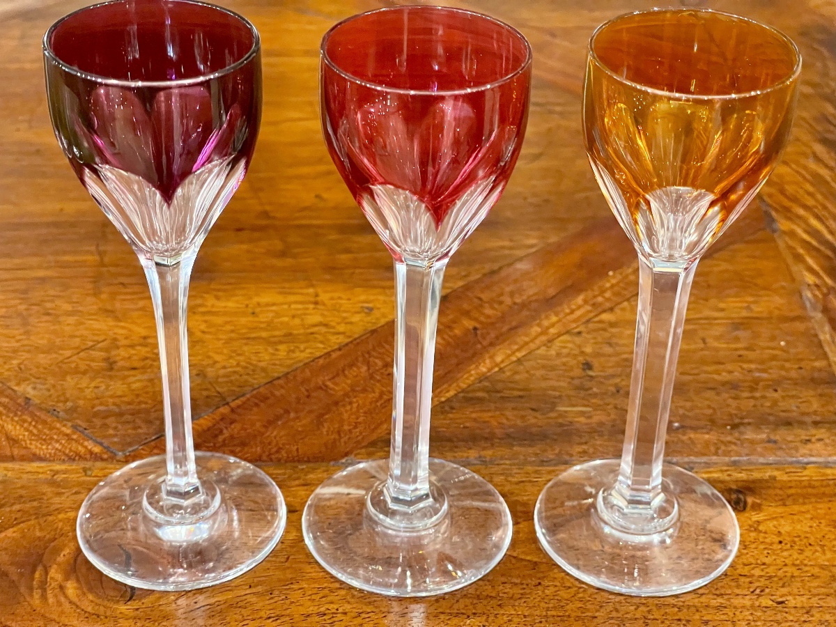 Baccarat 6 Génova Color Liqueur Glasses In Crystal-photo-3