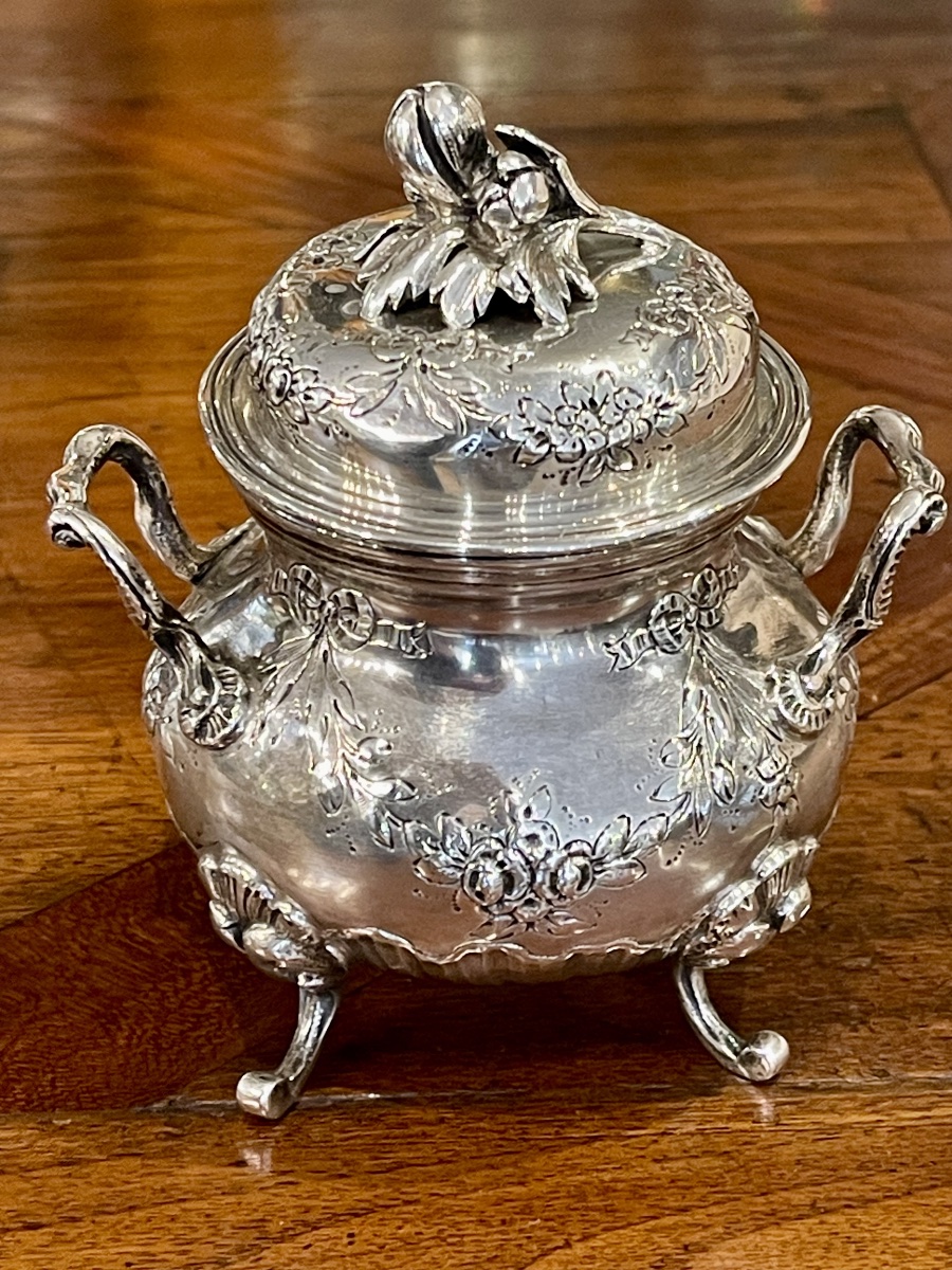 Silver Louis XV Coffee Service Rocaille égoïste Or Tête à Tête Sugar Bowl Creamer Coffee Pot-photo-4