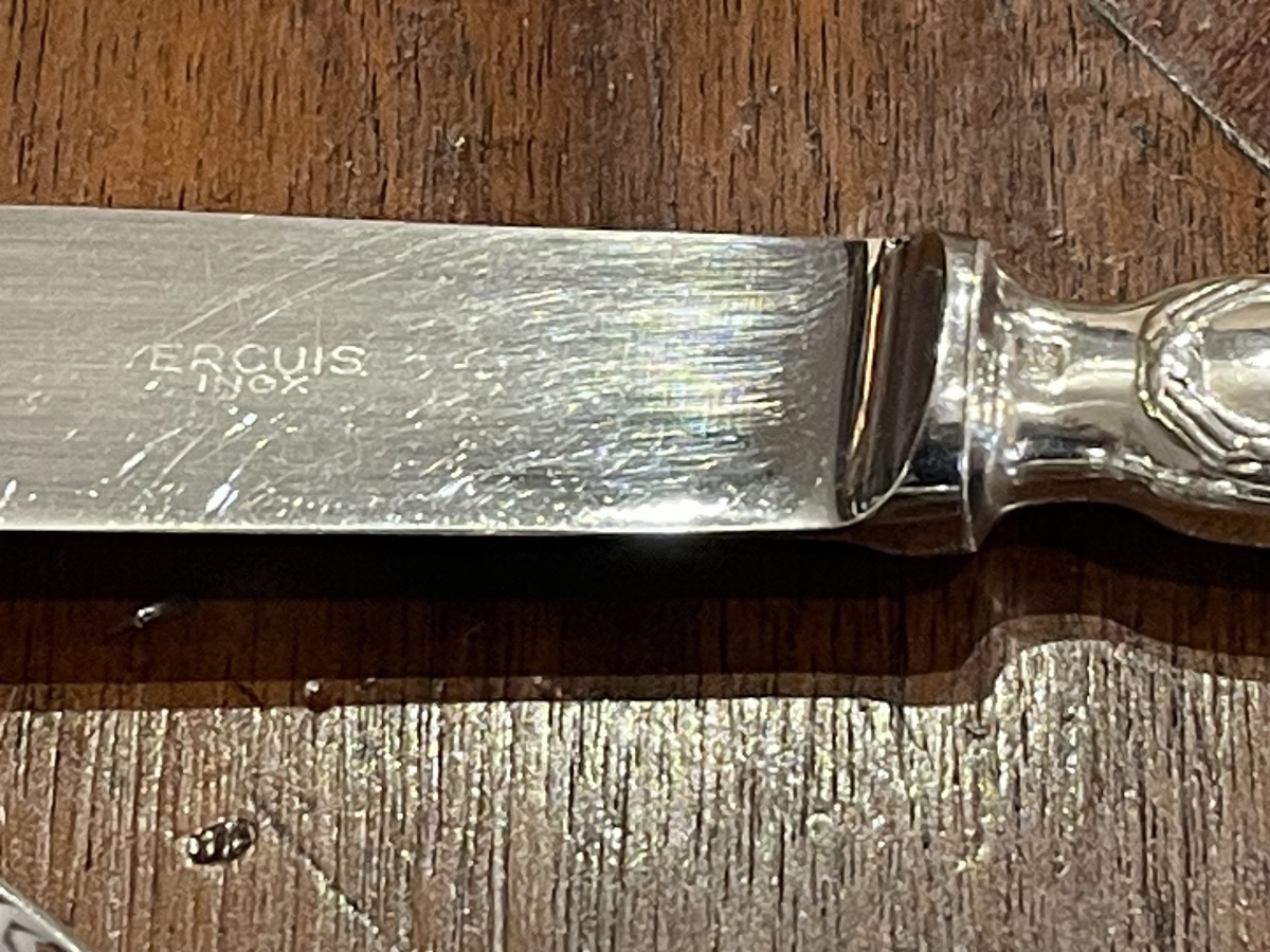 Ercuis Trianon Louis XVI Style Silver-plated Ribbon Cutlery Set-photo-5