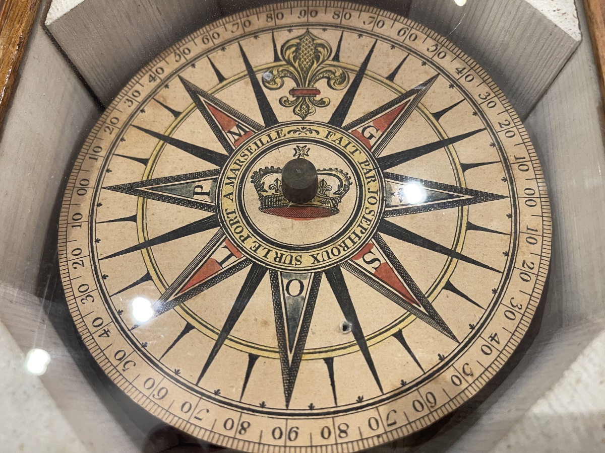 Joseph Roux Nautical Compass At The Port Of Marseille, 18th Century-photo-5