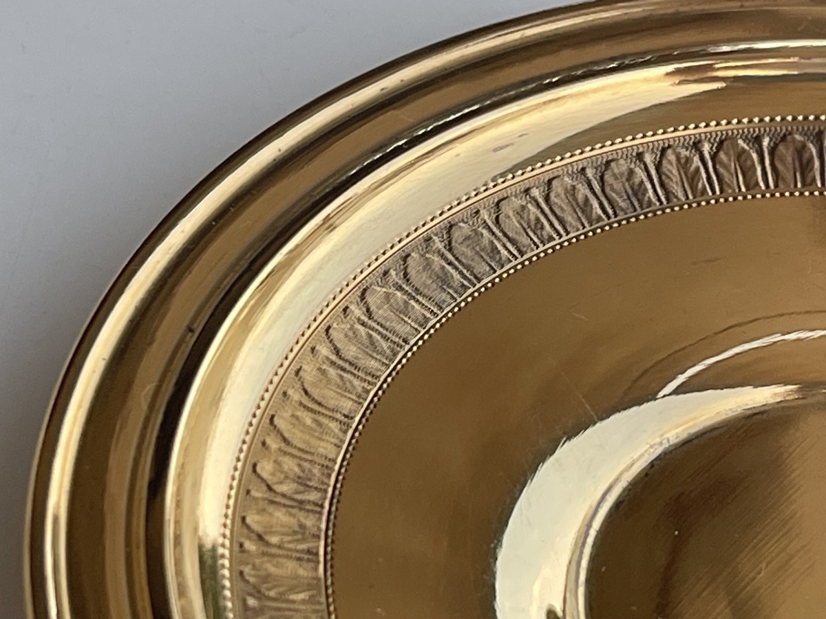 Tasse argent vermeil Minerve et porcelaine Limoges Ahrenfeldt style Empire-photo-3