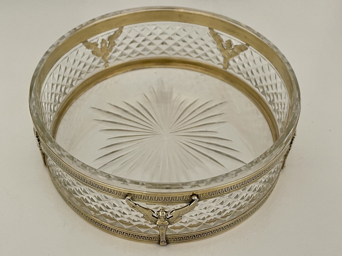 Empire-style Centerpiece In Vermeil Silver By Minerve And Cristzl-photo-2