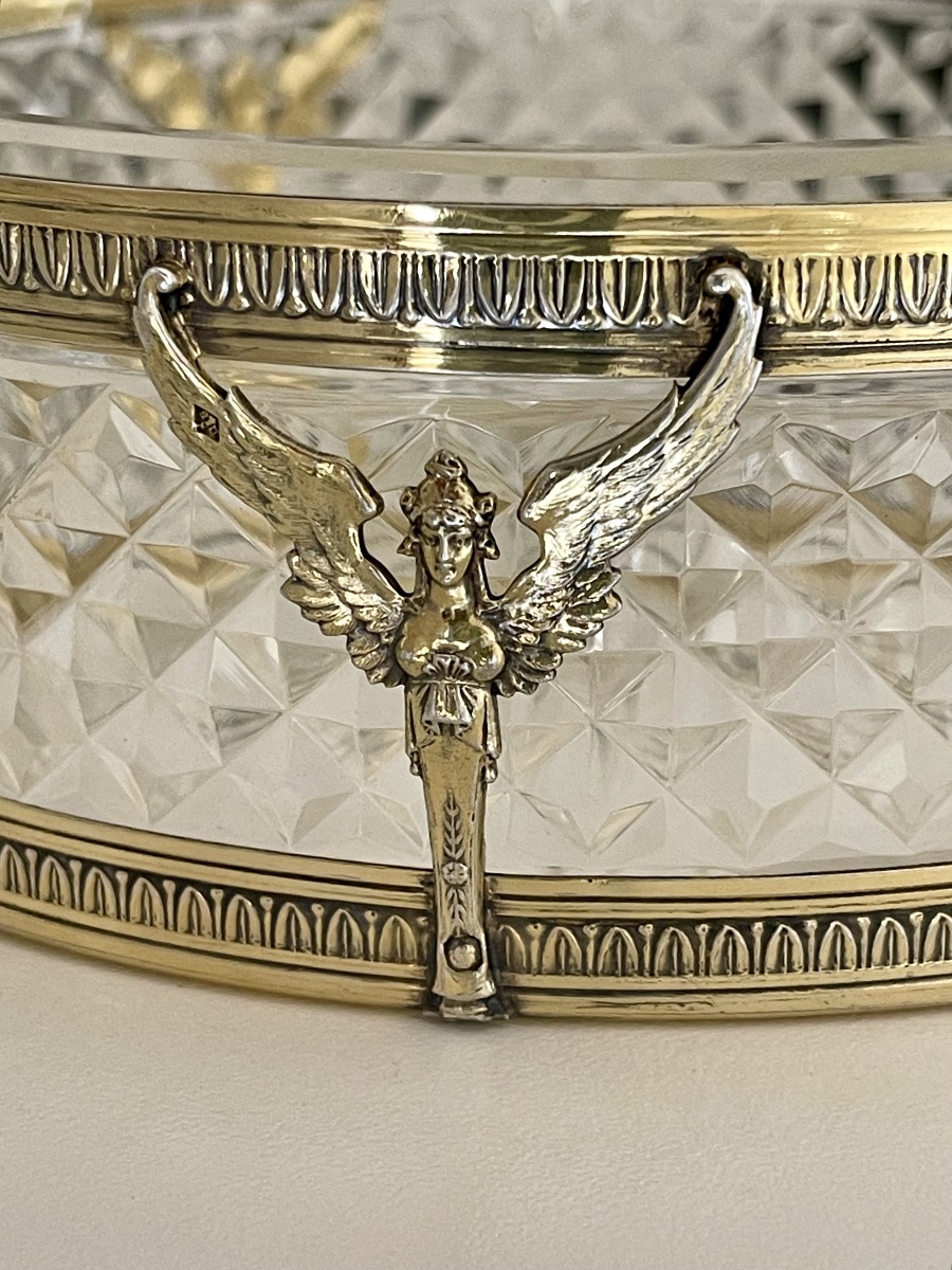 Empire-style Centerpiece In Vermeil Silver By Minerve And Cristzl-photo-3