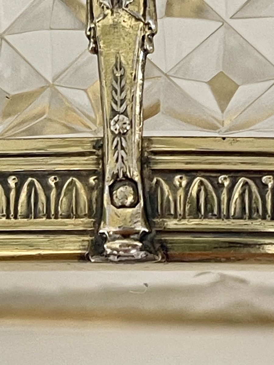 Empire-style Centerpiece In Vermeil Silver By Minerve And Cristzl-photo-4