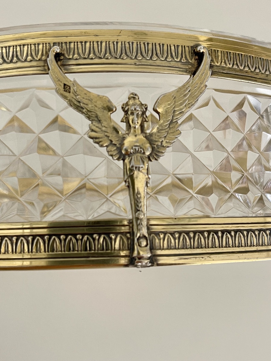 Empire-style Centerpiece In Vermeil Silver By Minerve And Cristzl-photo-3