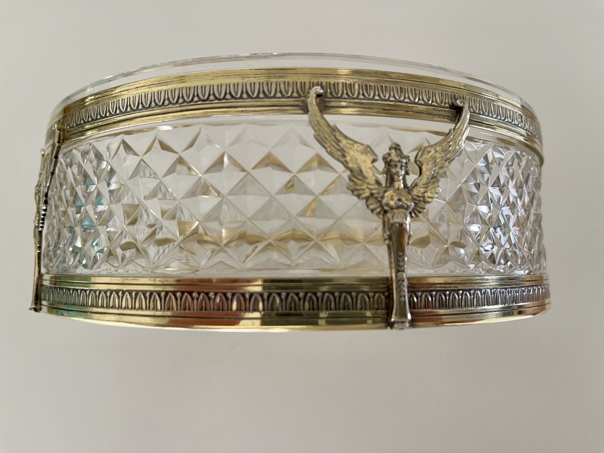 Empire-style Centerpiece In Vermeil Silver By Minerve And Cristzl-photo-5