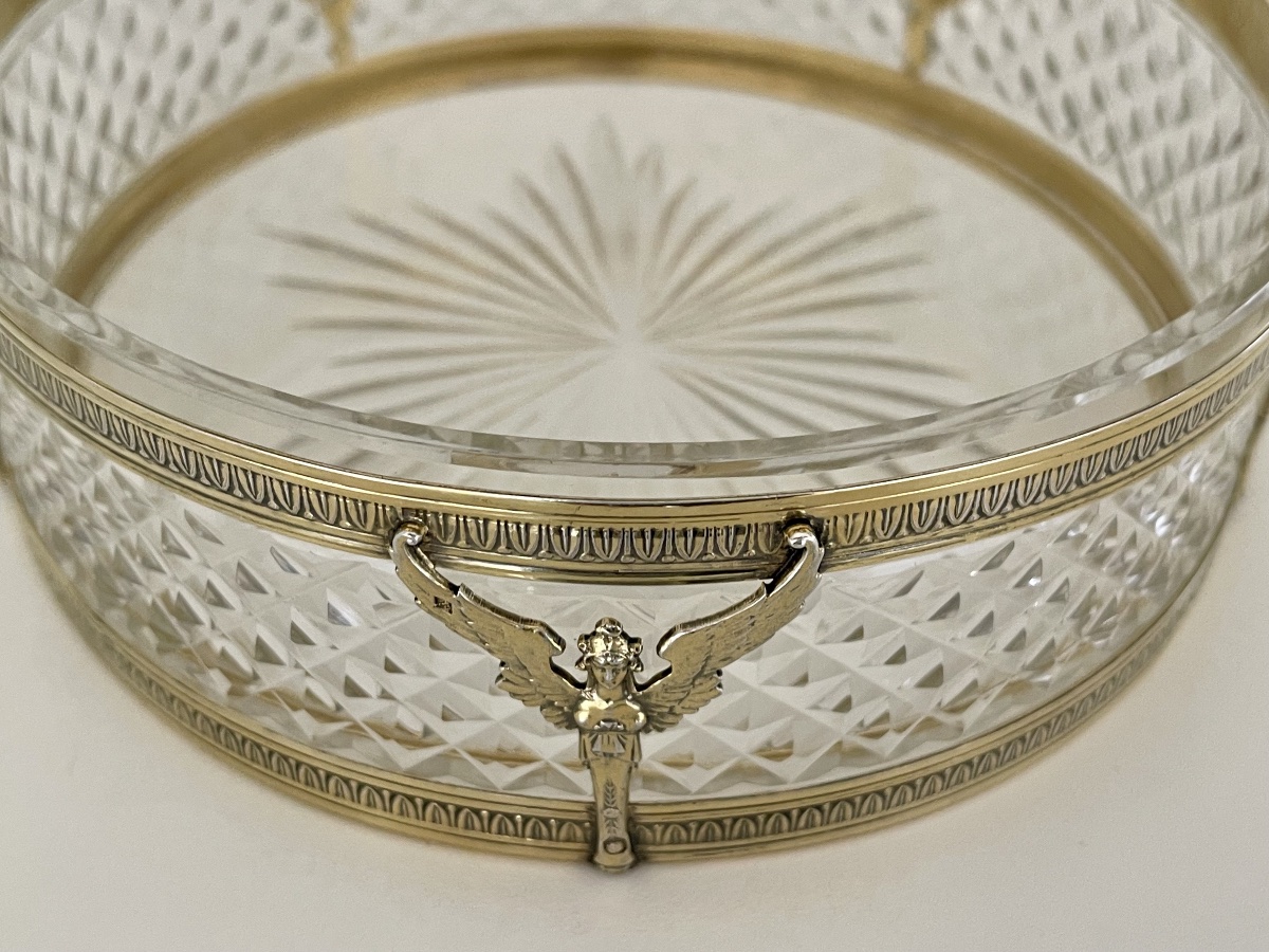 Empire-style Centerpiece In Vermeil Silver By Minerve And Cristzl