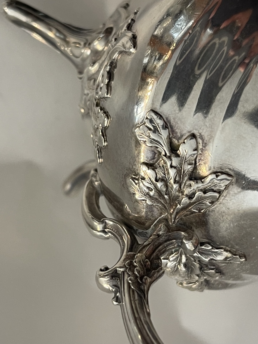 Minerve-style Louis XV Silver Milk Jug-photo-1