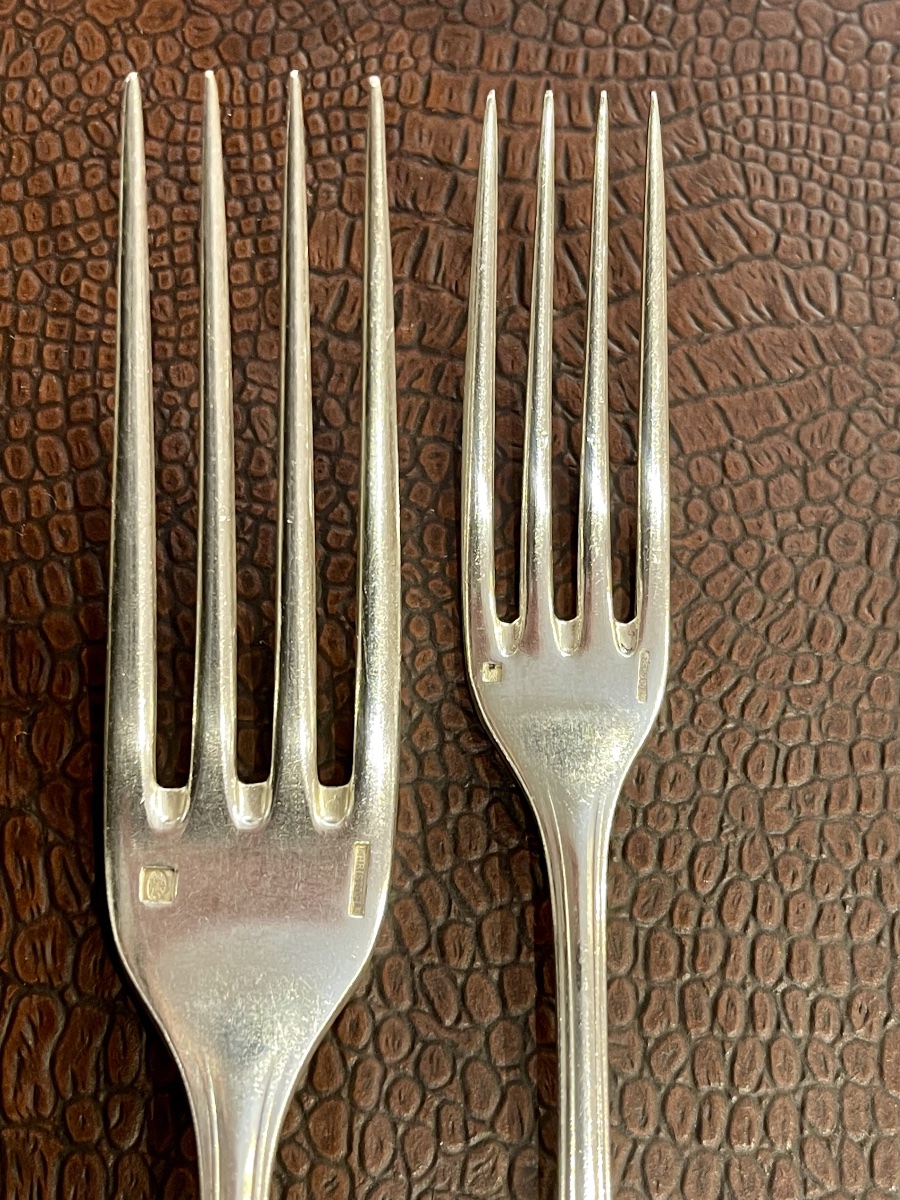 Christofle "coquille Marot" Silver-plated Metal Cutlery Set -photo-4