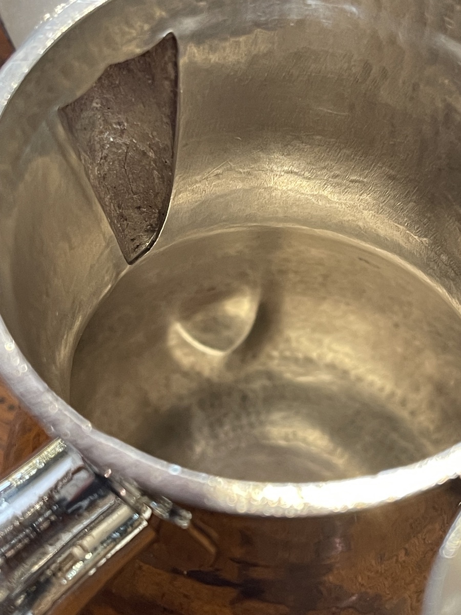 18th-century Marseille Chocolate Pot, Solid Silver -photo-7