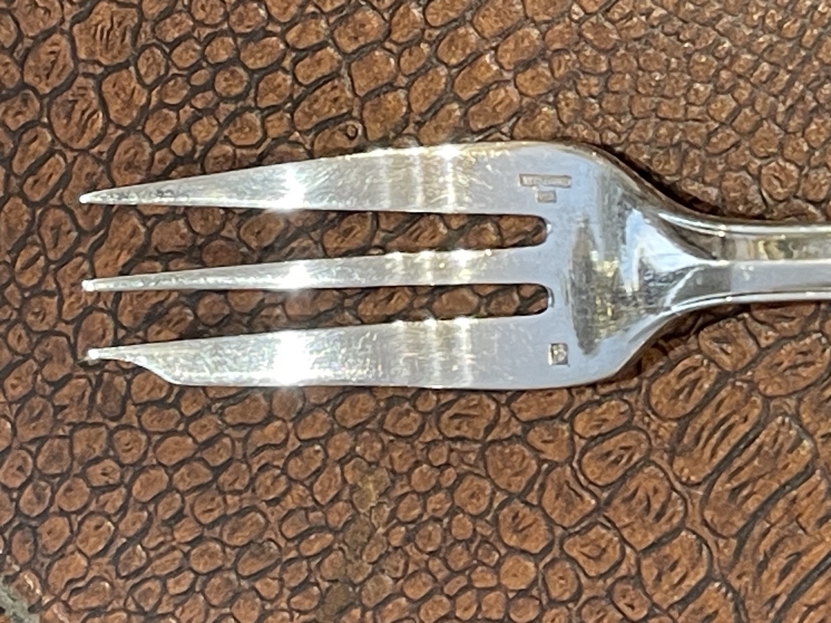 Christofle Atlas 12 Art Deco Silver-plated Metal Cake Forks-photo-4