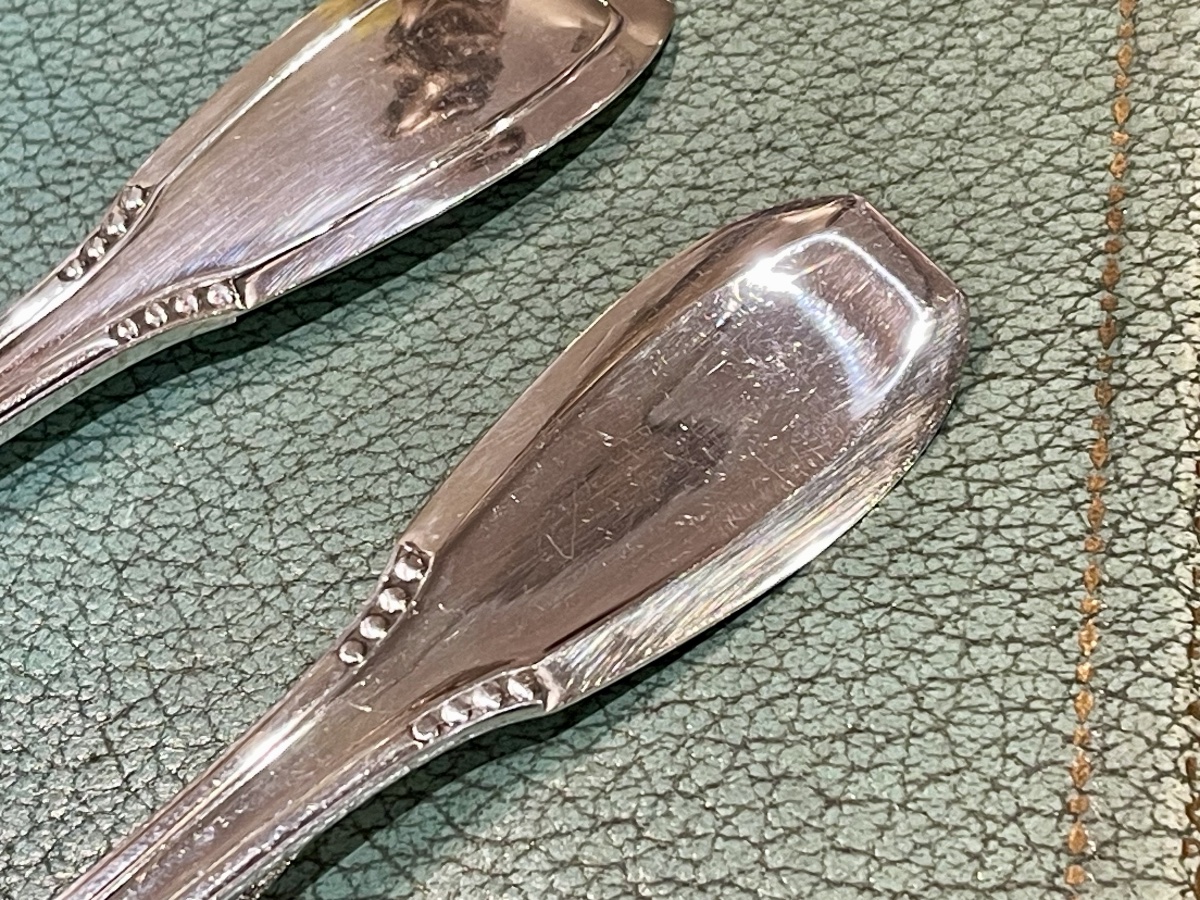 Art Deco Silver Cutlery Set With 12 Forks And 12 Table Spoons, "minerve" By Goldsmith Prost-photo-3