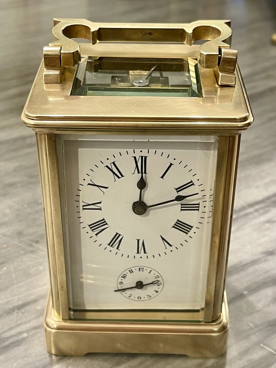 Pendule d’officier XIX  ème à sonnerie en très bon état -photo-2