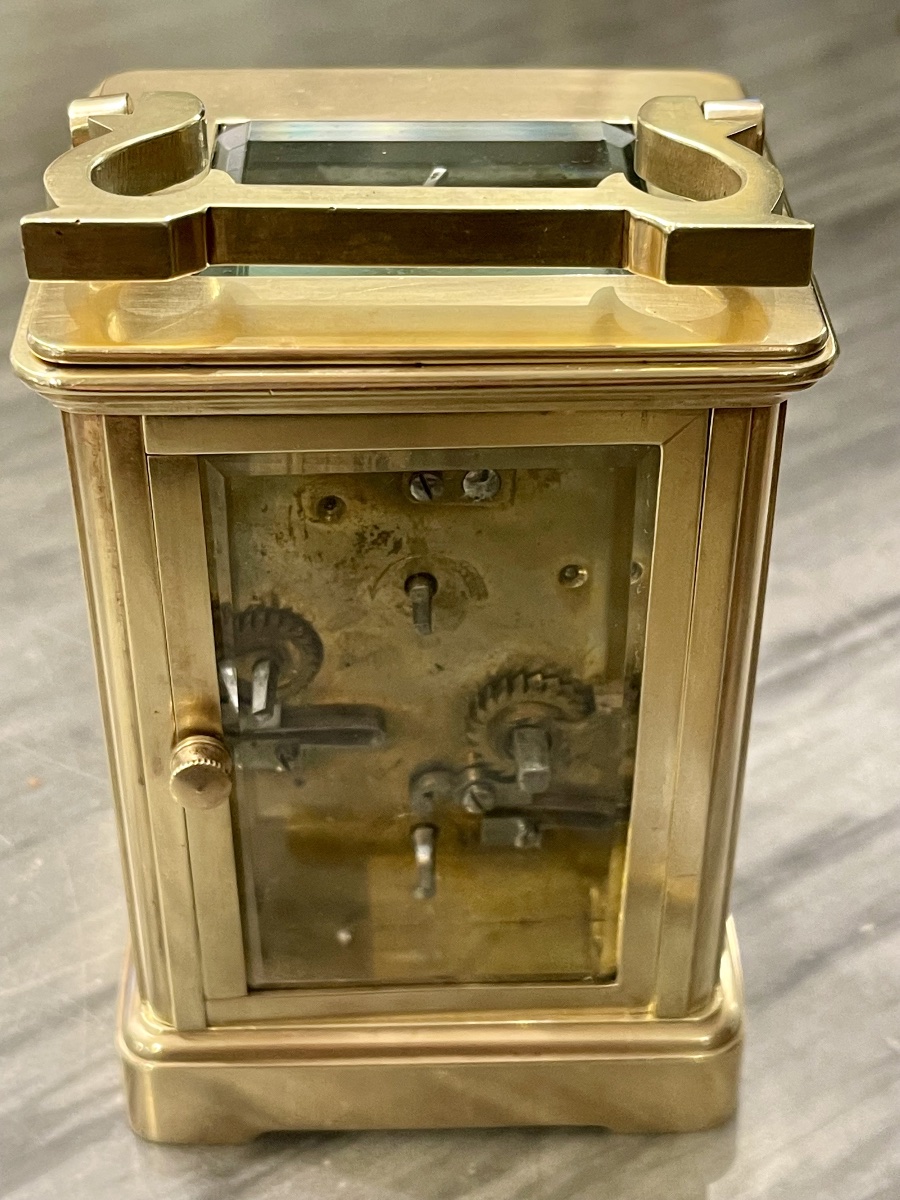 Pendule d’officier XIX  ème à sonnerie en très bon état -photo-1