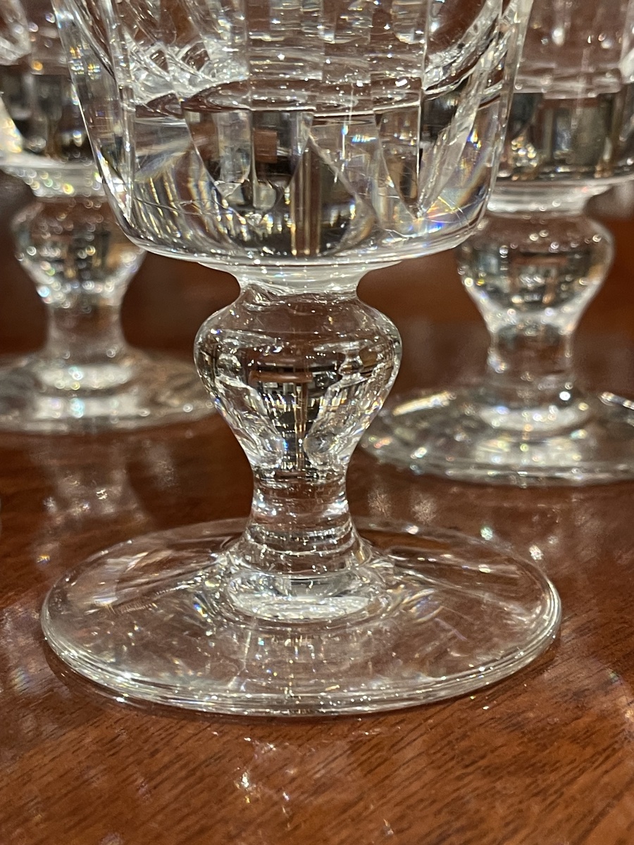 Saint Louis Crystal Jersey Set Of 6 Water Glasses -photo-1