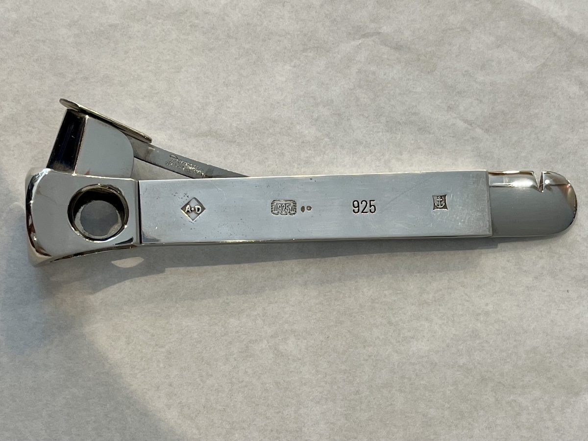 Alfred Dunhill Silver Cigar Cutter By Donatus 