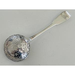 Spoons Duster Sugar Hallmark Rooster End XVIII / XIX Silver