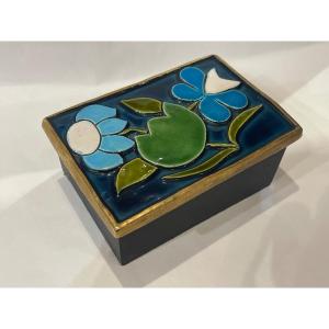 Mithé Espelt Vintage Ceramic Box Flower Decor