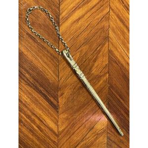 Hallmark With Silver Vermeil Chain Tunisia Or Mini Torah Reading Hand