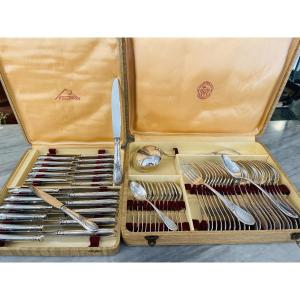 61-piece Louis XVI Apollo Style Silver-plated Cutlery Set
