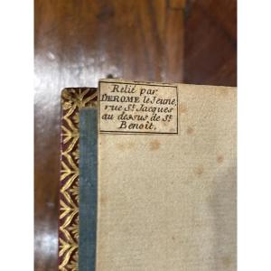 Livre reliure de Delorme Le Jeune Prières et instructions chrétiennes par Sanadon 1767