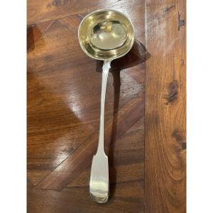 Louche argent massif Russie XIX ème modèle uni plat