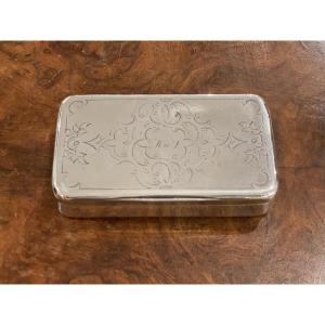 Grande tabatière ou boîte en argent Minerve 158gr