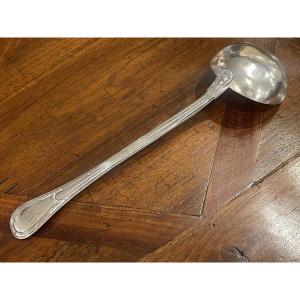 Louche style Louis XVI argent massif Minerve Puiforcat