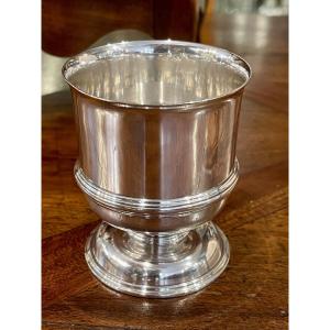 Timbale gobelet argent massif Minerve Christofle Art Déco